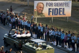 Hình ảnh lễ an táng tro cốt của lãnh tụ Cuba Fidel Castro Ruz 