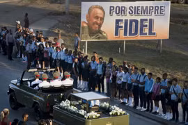 Hình ảnh lễ an táng tro cốt của lãnh tụ Cuba Fidel Castro Ruz 