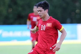 Công Phượng sẽ có cơ hội giải tỏa tâm lý trong trận đấu với Campuchia. (Nguồn: TTXVN)