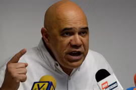 Thư ký điều hành Bàn đoàn kết dân chủ (MUD) đối lập ở Venezuela Jesus Torrealba. (Nguồn: AFP)