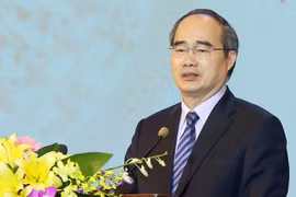 Chủ tịch Ủy ban Trung ương Mặt trận Tổ quốc Việt Nam Nguyễn Thiện Nhân. (Ảnh: Nguyễn Dân/TTXVN)