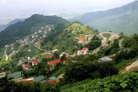 Một góc thị trấn Tam Đảo. (Nguồn: tamdao.vinhphuc.gov.vn)