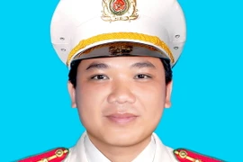 Đại úy Hồ Tấn Dương. (Ảnh: TTXVN phát)