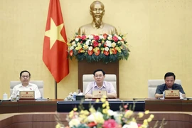 Chủ tịch Quốc hội Vương Đình Huệ phát biểu. (Ảnh: Doãn Tấn/TTXVN)