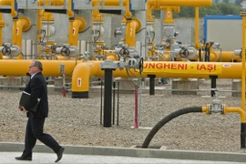 Hệ thống đường ống dẫn khí đốt Moldova-Romania tại Zagarancea, huyện Ungheni (Moldova). (Ảnh: EPA/TTXVN)