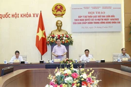 Chủ tịch Quốc hội Vương Đình Huệ phát biểu. (Ảnh: Doãn Tấn/TTXVN)