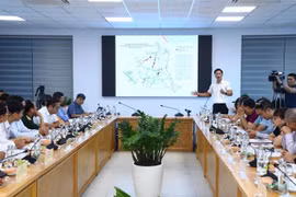 Quang cảnh buổi làm việc. (Ảnh: Văn Điệp/TTXVN)
