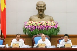 Chính phủ tiếp tục Phiên họp thường kỳ tháng Chín dưới sự chủ trì của Thủ tướng Nguyễn Xuân Phúc. (Ảnh: Thống Nhất/TTXVN)