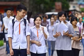 Học sinh dự thi trung học phổ thông quốc gia năm 2016. (Nguồn: TTXVN)