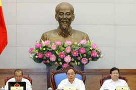 Thủ tướng Nguyễn Xuân Phúc phát biểu chỉ đạo phiên họp. (Ảnh: Thống Nhất/TTXVN)