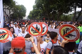 Cộng đồng hưởng ứng lời kêu gọi "Đã uống rượu bia thì không lái xe." (Ảnh minh họa: TTXVN)