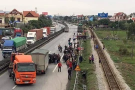 Hiện trường vụ tai nạn. (Ảnh: Oto fun)