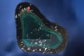 Google Maps đã đổi tên bãi cạn đang tranh chấp thành Scaborough (Nguồn: Telegraph)