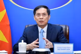 Bộ trưởng Bùi Thanh Sơn gặp Bộ trưởng Ngoại giao và Phát triển Anh
