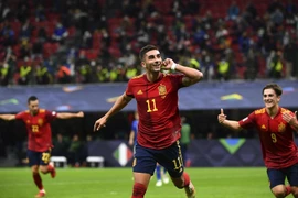 Ferran Torres lập cú đúp đưa Tây Ban Nha vào chung kết Nations League. (Nguồn: Getty Images)