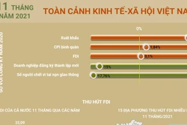 [Infographics] Toàn cảnh kinh tế-xã hội Việt Nam 11 tháng năm 2021