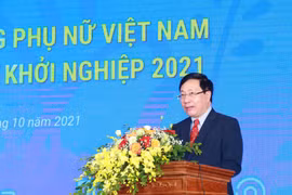 Phó Thủ tướng Thường trực Chính phủ Phạm Bình Minh phát biểu tại buổi lễ. (Ảnh: Phương Hoa/TTXVN)