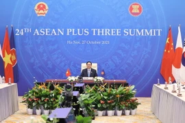 Thủ tướng Phạm Minh Chính tham dự Hội nghị cấp cao ASEAN +3 lần thứ 24. (Ảnh: Dương Giang/TTXVN)