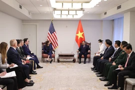 Thủ tướng Phạm Minh Chính tiếp bà Samatha Power, Giám đốc Cơ quan phát triển quốc tế Hoa Kỳ USAID. (Ảnh: Dương Giang/TTXVN)