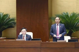 Phó Chủ tịch Quốc hội Trần Quang Phương phát biểu. (Ảnh: Doãn Tấn/TTXVN)