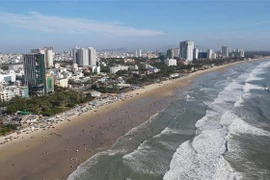 Toàn cảnh Bãi Sau - thành phố Vũng Tàu. (Ảnh: Huỳnh Ngọc Sơn/TTXVN)