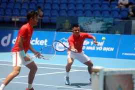 Cặp đôi Nguyễn Văn Phương và Lê Quốc Khánh. (Ảnh: Thế Duyệt/TTXVN)