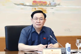 Chủ tịch Quốc hội Vương Đình Huệ phát biểu. (Ảnh: Doãn Tấn/TTXVN)
