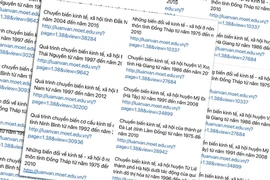 Hàng loạt đề tài luận án tiến sĩ na ná nhau. (Nguồn: nld.com.vn)