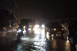 Từ đêm 19/7, vùng núi Bắc Bộ có mưa rất to. (Ảnh: Nguyễn Văn Việt/TTXVN)