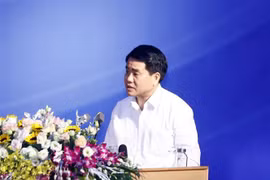 Chủ tich Ủy ban Thành phố Hà Nội Nguyễn Đức Chung. (Ảnh: Thống Nhất/TTXVN)