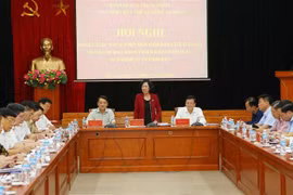 Trưởng Ban Dân vận Trung ương Trương Thị Mai phát biểu. (Ảnh: Doãn Tấn/TTXVN)