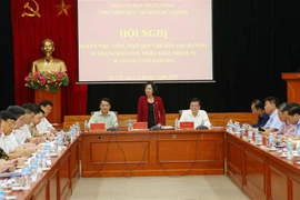 Trưởng Ban Dân vận Trung ương Trương Thị Mai phát biểu. (Ảnh: Doãn Tấn/TTXVN)