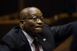 Cựu Tổng thống Nam Phi Jacob Zuma tại phiên tòa ở Pietermaritzburg ngày 30/11/2018. (Nguồn: AFP/TTXVN)