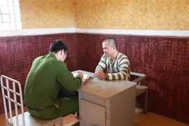 Ông Lưu Văn Nguyện tại cơ quan điều tra. (Ảnh: Ngọc Minh/TTXVN)