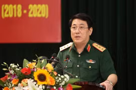 Thượng tướng Lương Cường, Bí thư Trung ương Đảng, Ủy viên Thường vụ Quân ủy Trung ương, Chủ nhiệm Tổng cục Chính trị Quân đội Nhân dân Việt Nam. (Ảnh: Dương Giang/TTXVN)