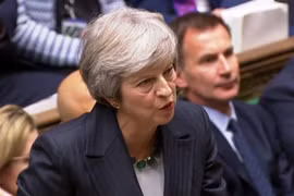 Thủ tướng Anh Theresa May phát biểu trong cuộc họp Hạ viện tại thủ đô London ngày 15/11/2018. (Ảnh: AFP/ TTXVN)