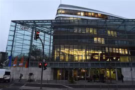 Trụ sở đảng CDU tại Berlin, Đức ngày 4/11/2018. (Nguồn: AFP/ TTXVN)
