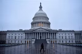 Tòa nhà Quốc hội Mỹ tại Washington DC., ngày 6/11/2018. (Ảnh: AFP/ TTXVN)