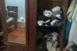 Hiện trường vụ trộm. (Nguồn: K GỬIH/Vietnam+)