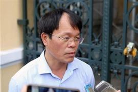 Ông Vũ Văn Đảo (Giám đốc Công ty cổ phần Công nghệ Việt Séc, Chủ tịch Hội đồng quản trị Công ty cổ phần Vũng Tàu Marina) sau khi kết thúc phiên tòa ngày 26/11/2018. (Ảnh: Thành Chung/TTXVN)