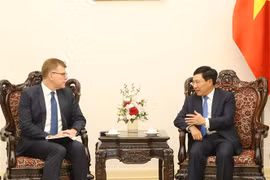 Quang cảnh buổi tiếp. (Ảnh: Lâm Khánh/TTXVN)