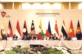 Hội nghị Điều phối chung chuẩn bị cho Hội nghị Cấp cao ASEAN lần thứ 33. (Ảnh: TTXVN phát)