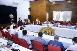 Quang cảnh buổi làm việc. (Ảnh: Minh Quyết/TTXVN)