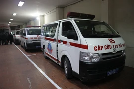 Cán bộ Trung tâm cấp cứu 115 vận chuyển người bệnh cấp cứu, người bị tai nạn tới các khoa cấp cứu của các bệnh viện. (Ảnh minh họa: Minh Đức/TTXVN)
