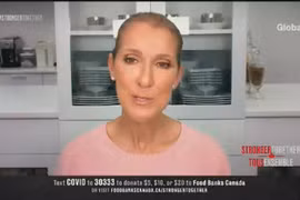 Thông điệp mà nữ ca sỹ Celine Dion đến mọi người là hãy giữ gìn sức khỏe và lạc quan nhất có thể. (Nguồn: Global News)