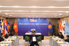 Thủ tướng Nguyễn Xuân Phúc, Chủ tịch ASEAN 2020 phát biểu khai mạc. (Ảnh: Thống Nhất/TTXVN)