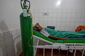Điều trị cho bệnh nhân nhiễm COVID-19 tại bệnh viện ở Para, Brazil. (Ảnh: AFP/TTXVN)