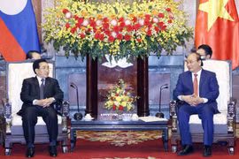 Quang cảnh buổi tiếp. (Ảnh: Thống Nhất/TTXVN)