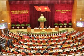 Toàn cảnh khai mạc Hội nghị lần thứ 12 Ban Chấp hành Trung ương Đảng khóa 11. (Ảnh: Trí Dũng/TTXVN)