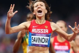 Vận động viên điền kinh Nga Mariya Savinova. (Nguồn: AFP)